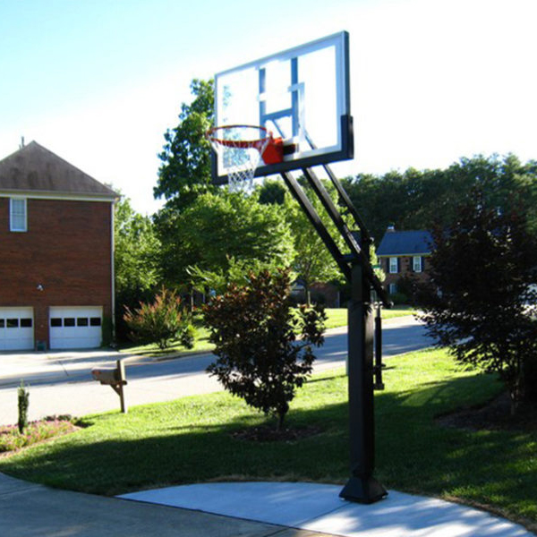 Basketball Hoop - ห่วงบาสเก็ตบอลแบบฝังพื้นสำหรับมืออาชีพ แบบปรับได้สำหรับใช้งานกลางแจ้ง ลดราคาส่งเสริมการขาย