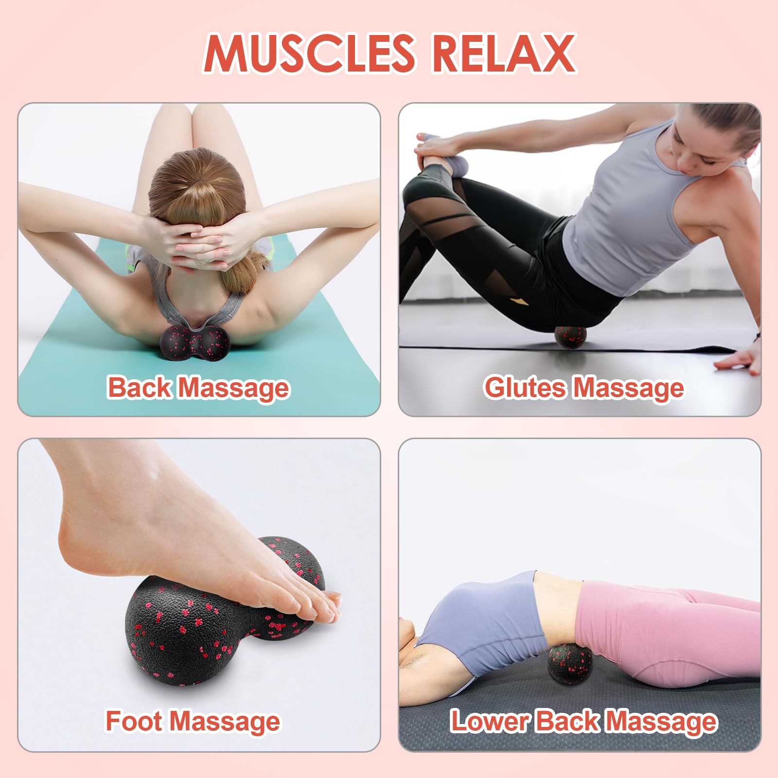 Hollow โยคะ Roller นวดถั่วลิสง - Gym Ball บทวิจารณ์และราคา