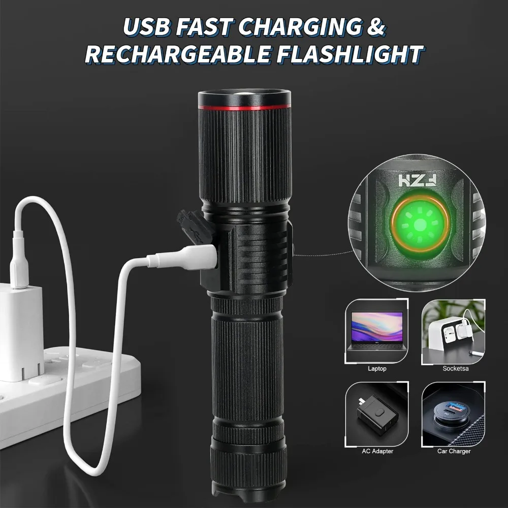ไฟฉาย LED ทรงพลัง แบบชาร์จไฟได - Jump Rope บทวิจารณ์และราคา