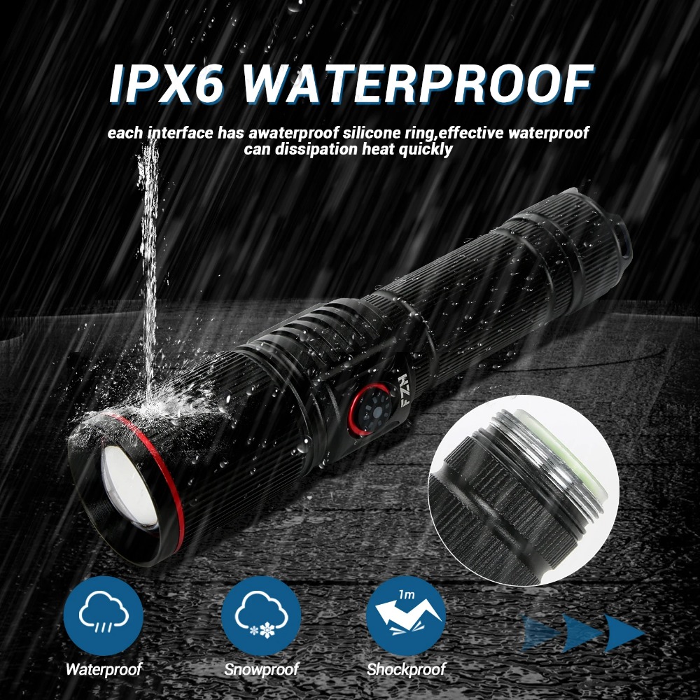ไฟฉาย LED ทรงพลัง แบบชาร์จไฟได - Jump Rope บทวิจารณ์และราคา