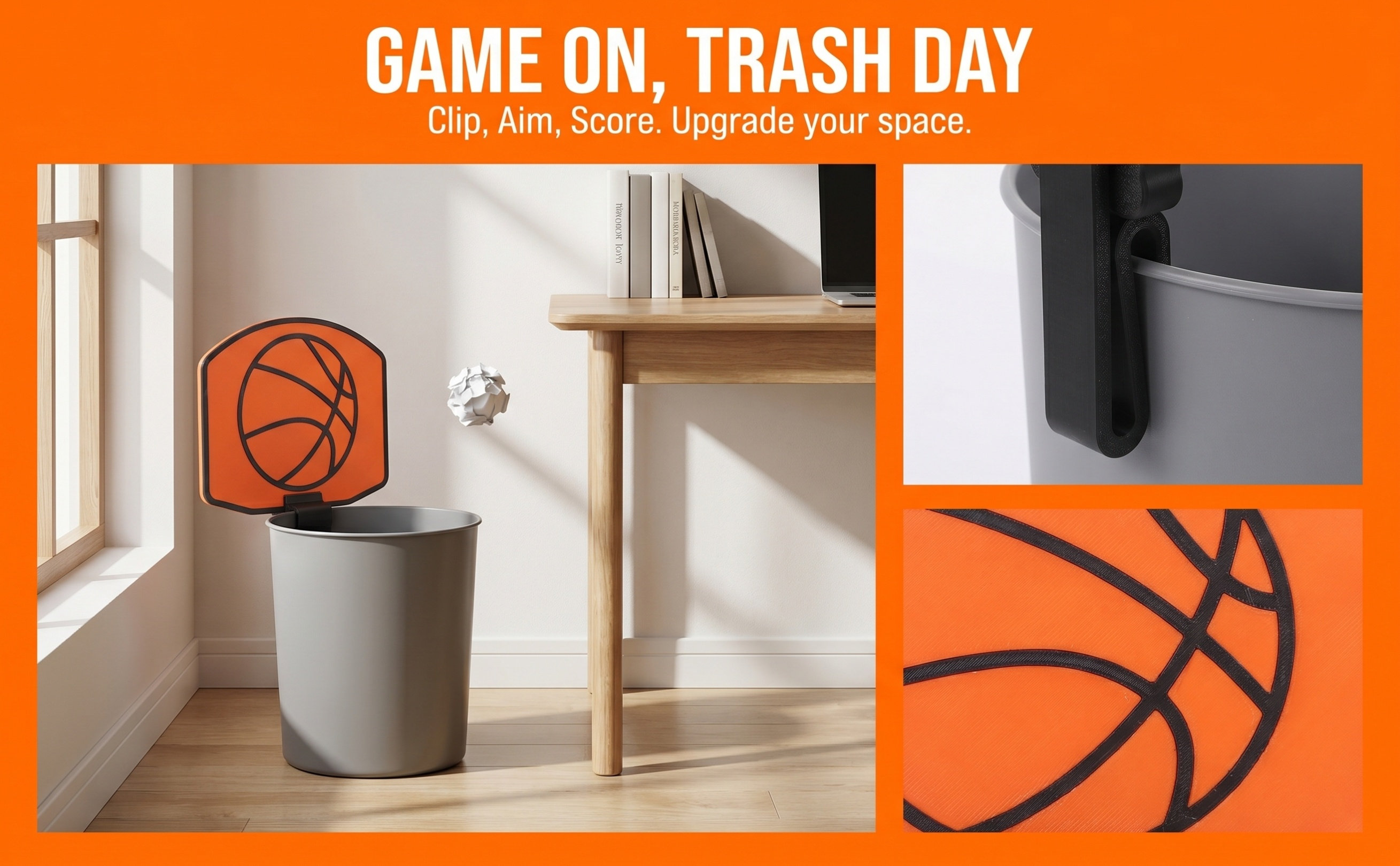 ถังขยะรูปห่วงบาสเก็ตบอล ขนาดเล - Basketball Hoop บทวิจารณ์และราคา